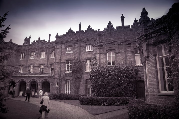Black and white image of Hughenden Manor
