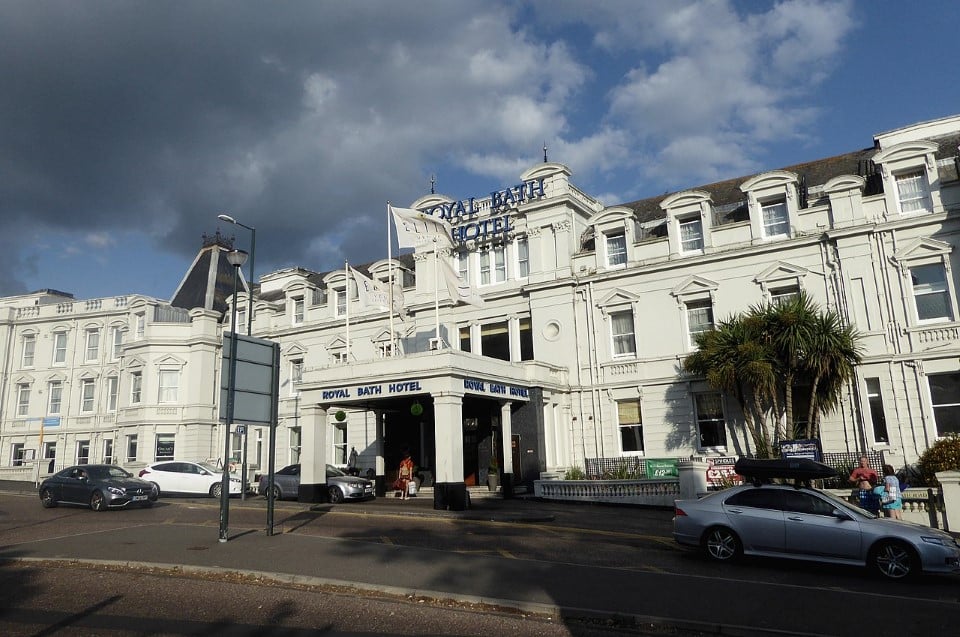 Front of the Royal Bath Hotel Bournemouth